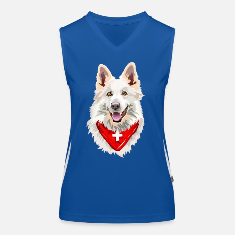 berger blanc suisse Débardeur respirant contrasté Femme