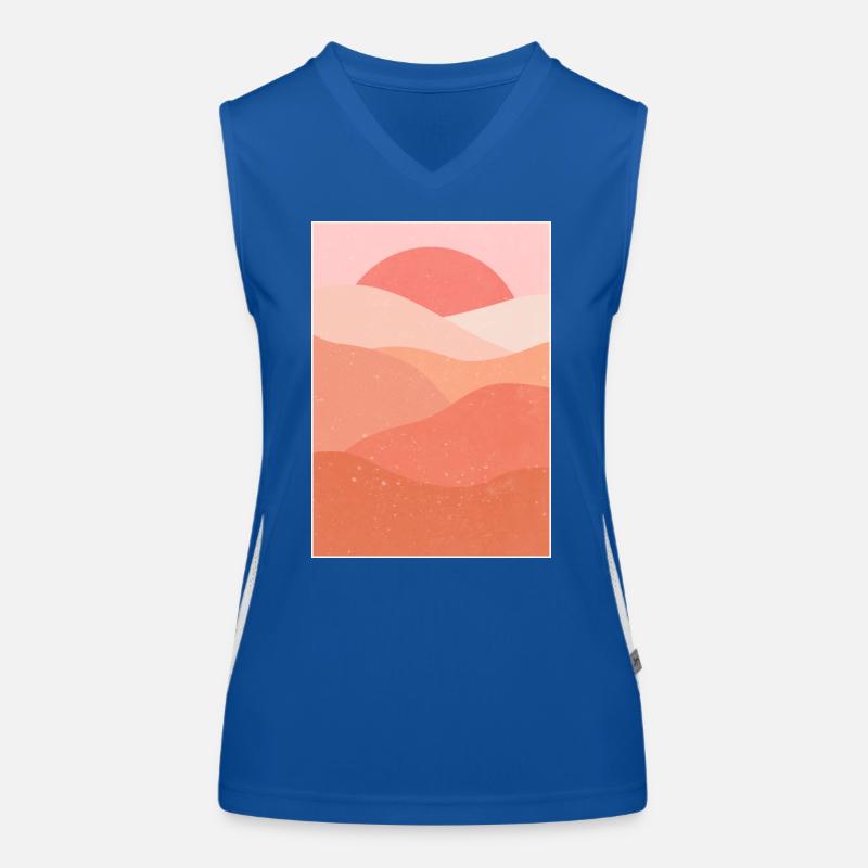 Berg-Ästhetik Funktionelles Kontrast-Tank Top für Frauen