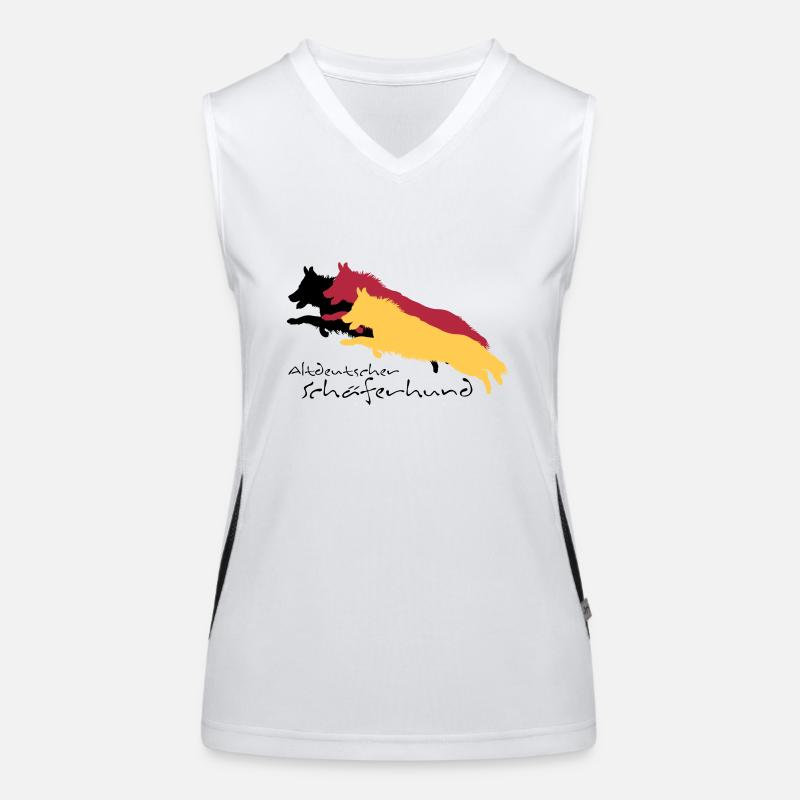 altdeutscher schäferhund Funktionelles Kontrast-Tank Top für Frauen