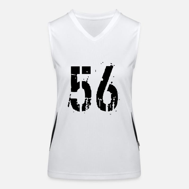 Nummer 56 Funktionelles Kontrast-Tank Top für Frauen