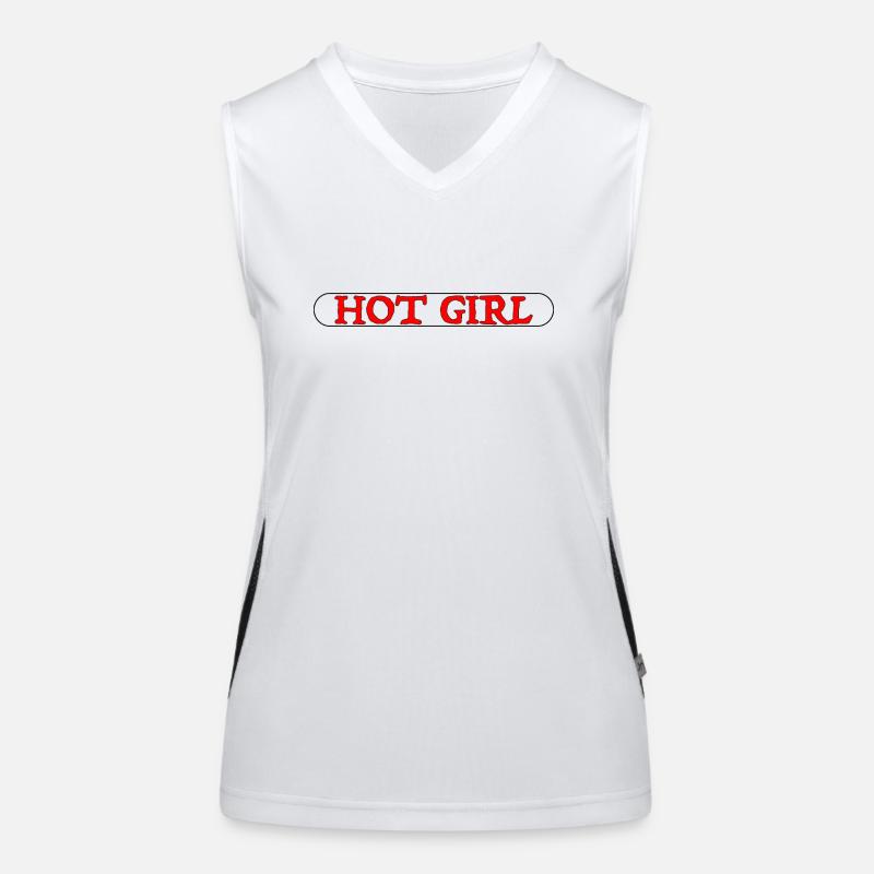 Heißes Mädchen Funktionelles Kontrast-Tank Top für Frauen