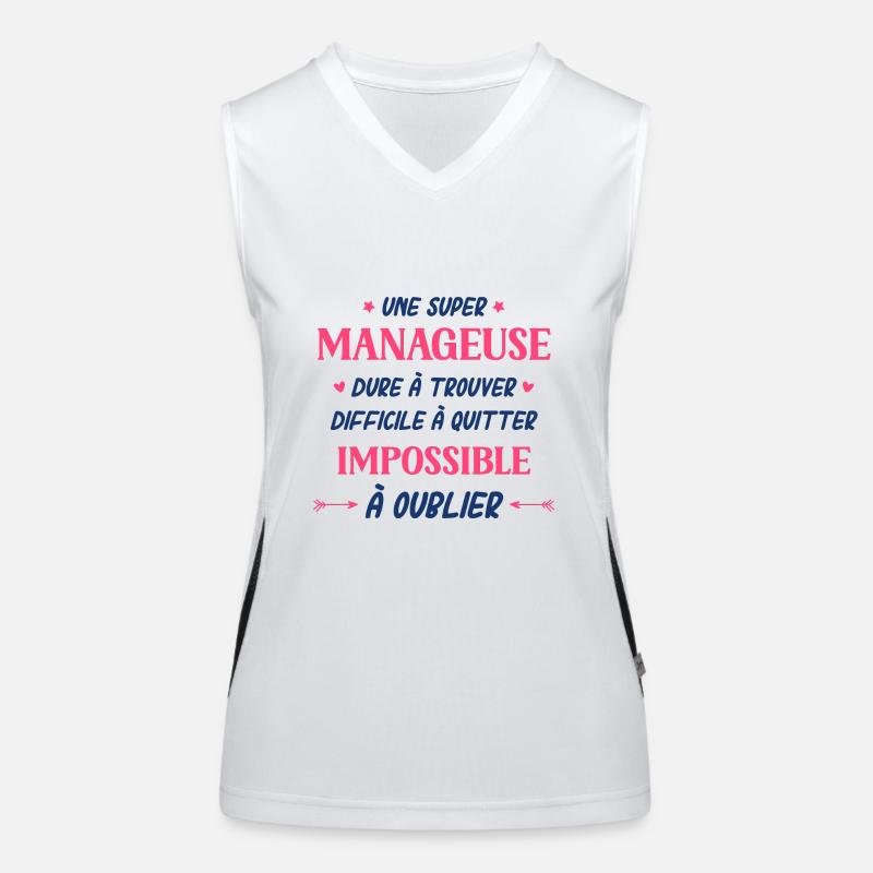 Une super manageuse Débardeur respirant contrasté Femme