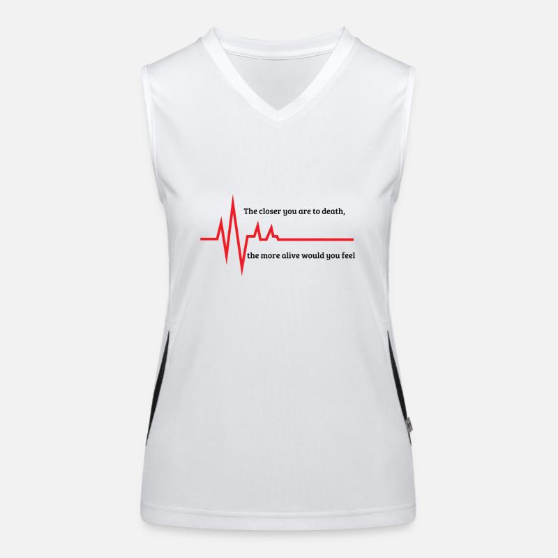 Lebenszeichen Unisex Funktionelles Kontrast-Tank Top für Frauen