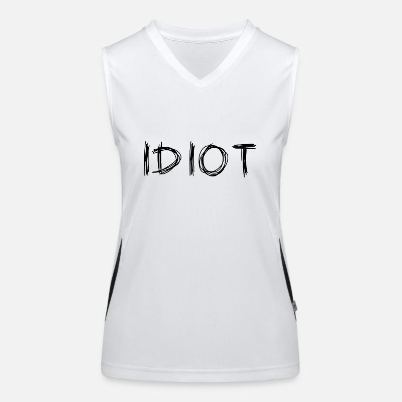 IDIOT Women's Functional Contrast Tank Top