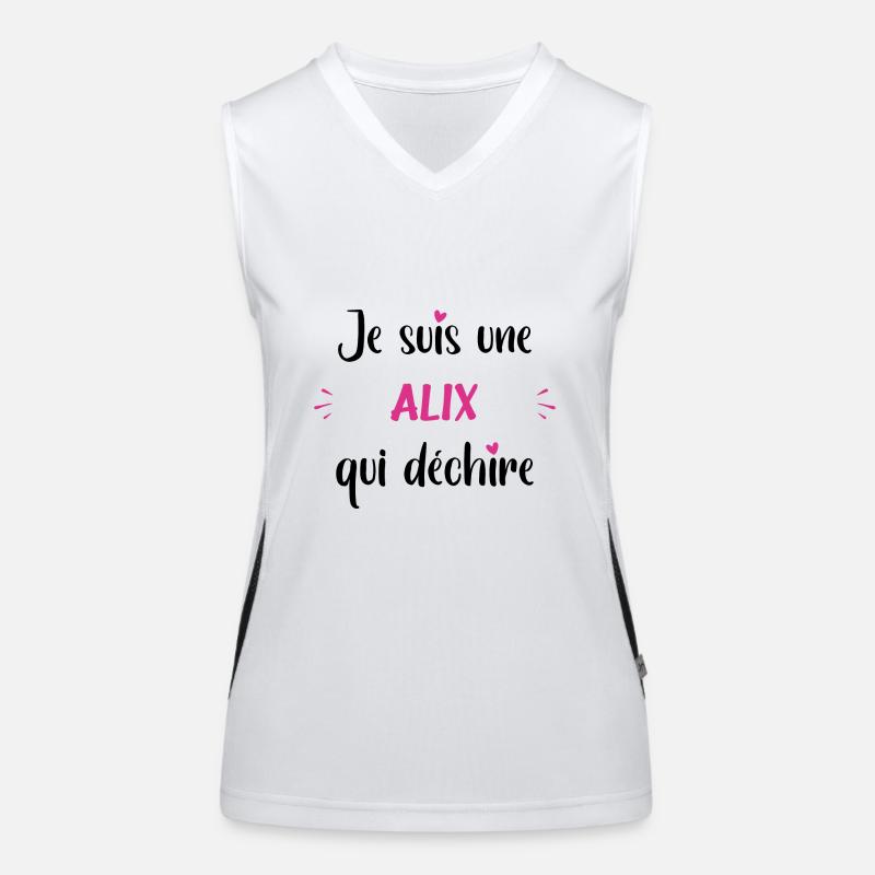 Je suis une alix qui déchire Débardeur respirant contrasté Femme