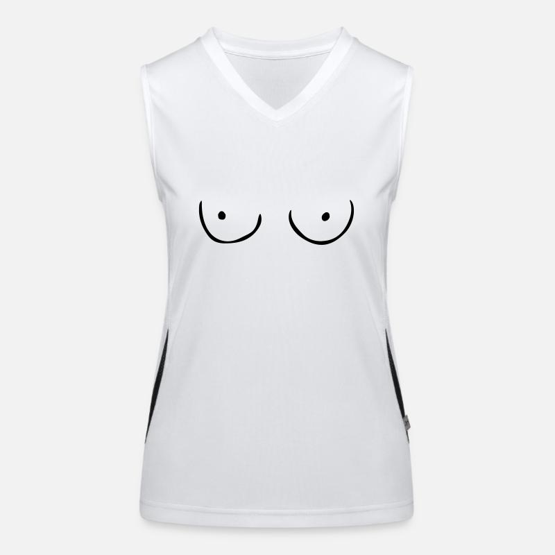 Titten Funktionelles Kontrast-Tank Top für Frauen