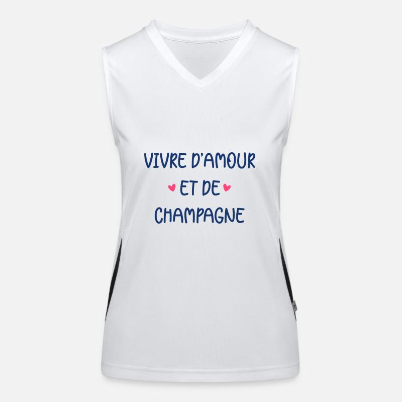 Vivre d'amour de Débardeur respirant contrasté Femme