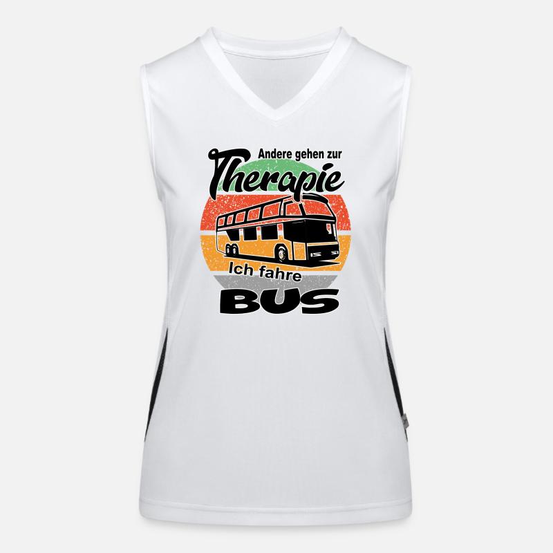 Busfahrer Omnibusfahrer Funktionelles Kontrast-Tank Top für Frauen