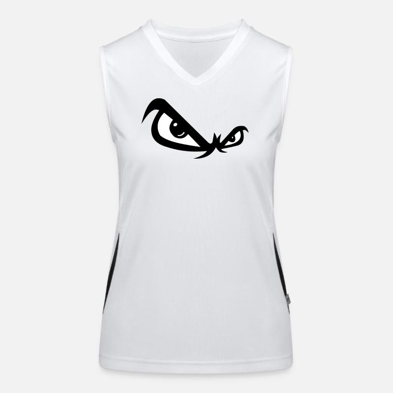 Böse Blick Funktionelles Kontrast-Tank Top für Frauen