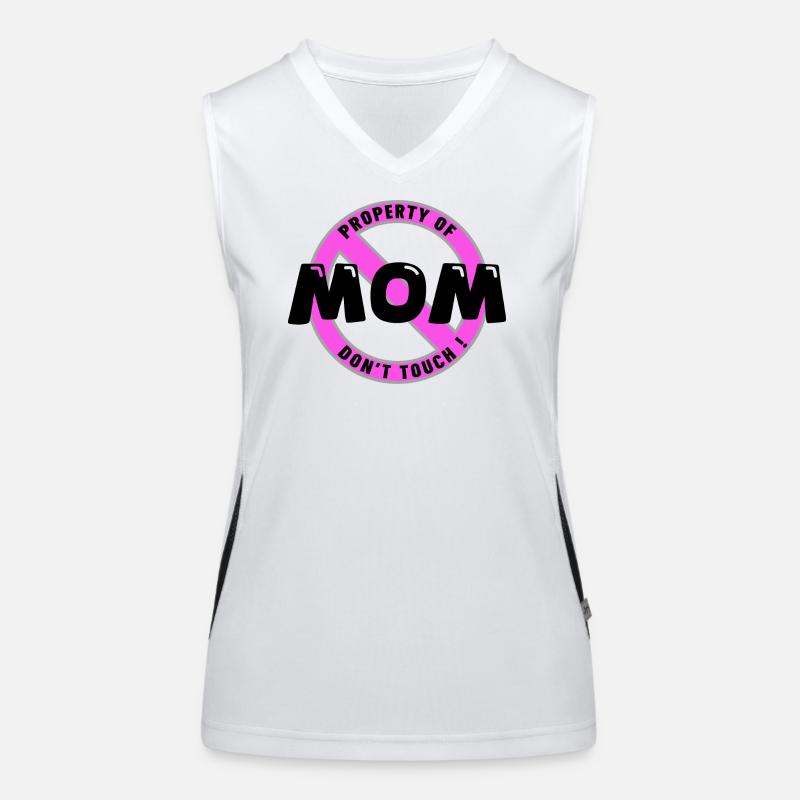 Mamas Eigentum, schwarz. In Funktionelles Kontrast-Tank Top für Frauen