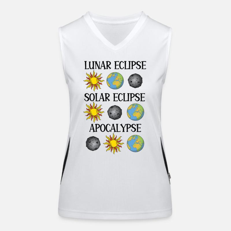 Éclipse lunaire Éclipse solaire Apocalypse Débardeur respirant contrasté Femme