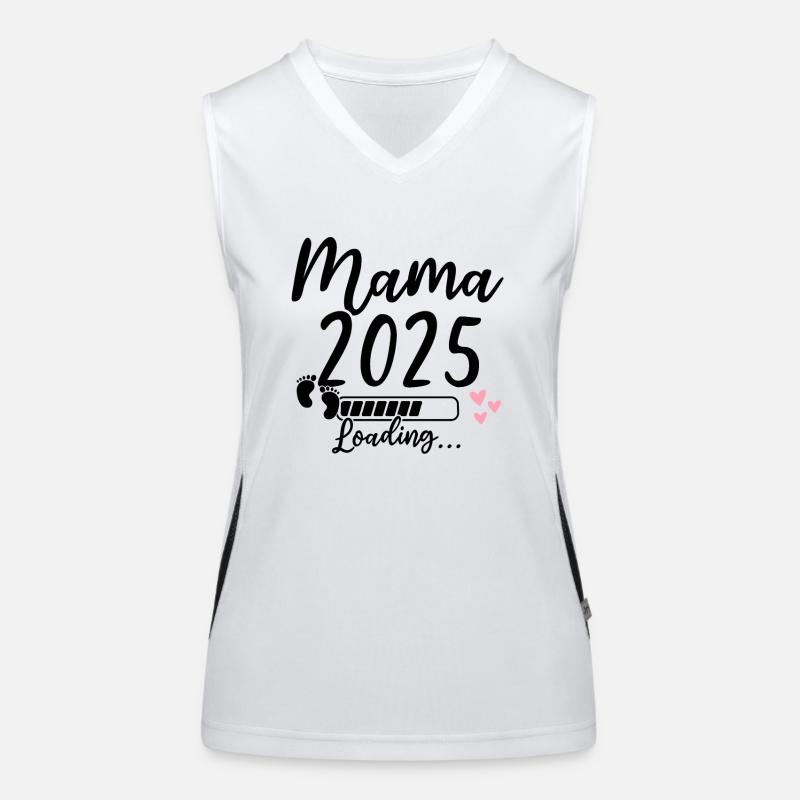 Mama 2025 Loading Funktionelles Kontrast-Tank Top für Frauen