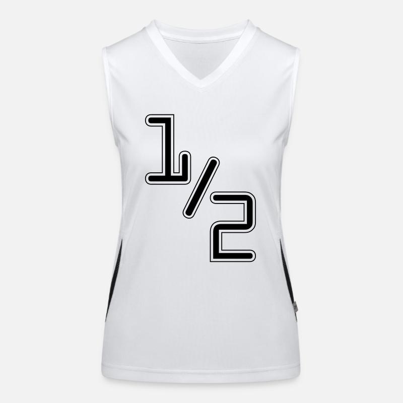 half Funktionelles Kontrast-Tank Top für Frauen