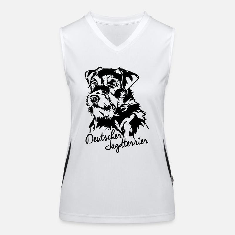 DEUTSCHER JAGDTERRIER Jagdhunde Jagdhund Wilsigns Funktionelles Kontrast-Tank Top für Frauen