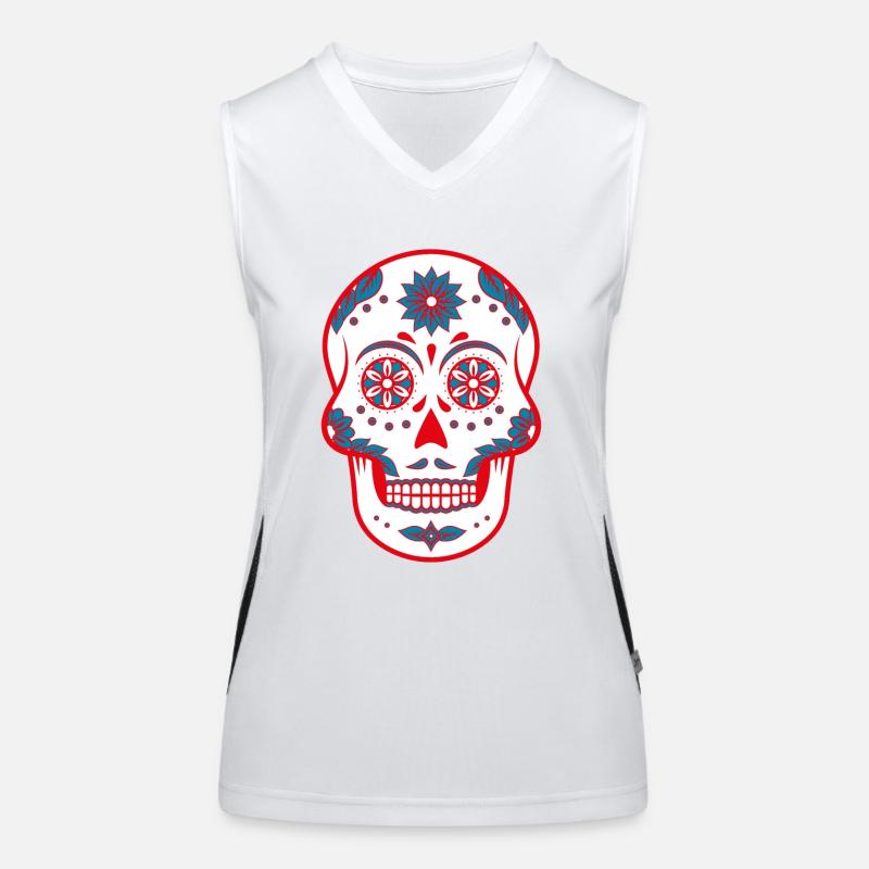 Sugar Skull Women's Functional Contrast Tank Top