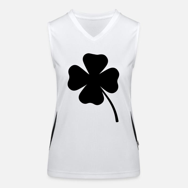 Kleeblatt Funktionelles Kontrast-Tank Top für Frauen