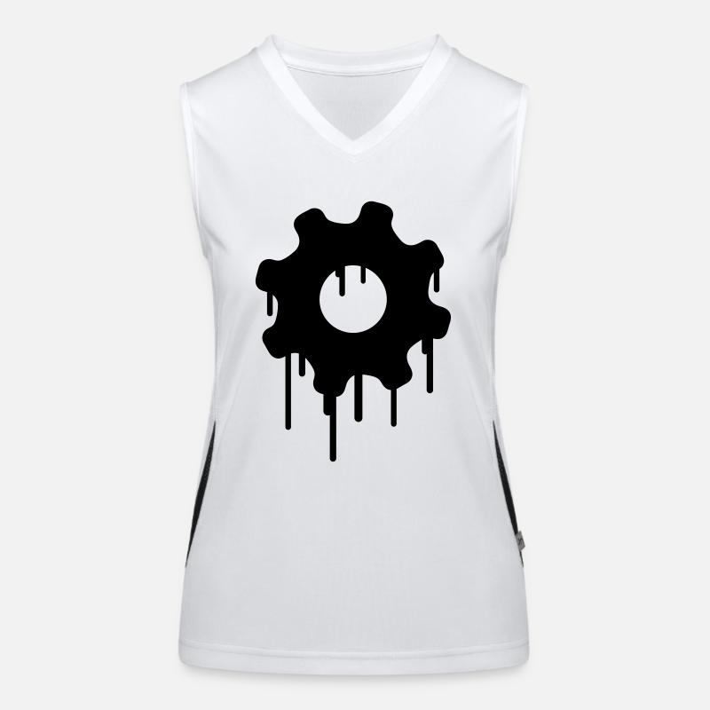 Gears Graffiti Women's Functional Contrast Tank Top