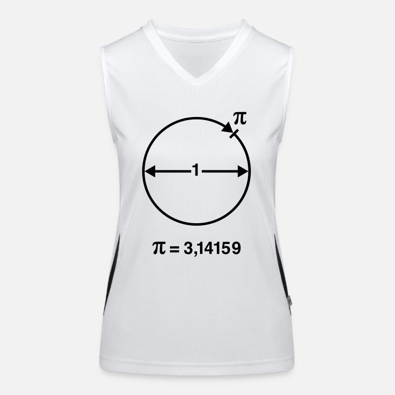 Pi / Circle Number / ∏ / π (Math / Geometry) INT Women's Functional Contrast Tank Top