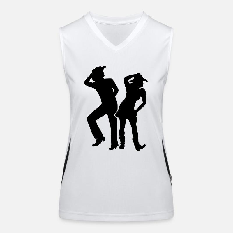 Line dance Women's Functional Contrast Tank Top