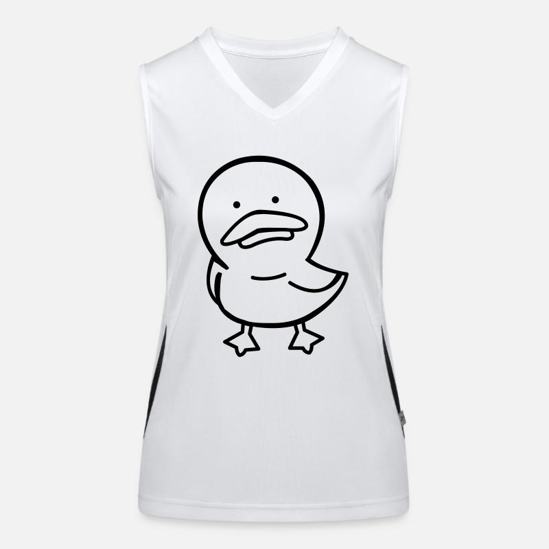 duck_01 Funktionelles Kontrast-Tank Top für Frauen
