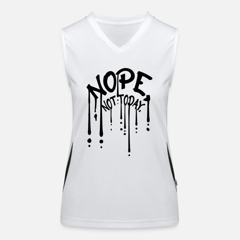 Graffiti Drops Nope Débardeur respirant contrasté Femme