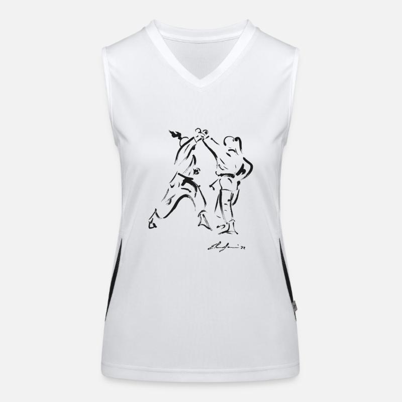 Karate Funktionelles Kontrast-Tank Top für Frauen