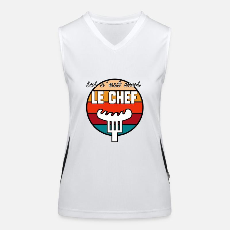 c’est moi le chef Débardeur respirant contrasté Femme