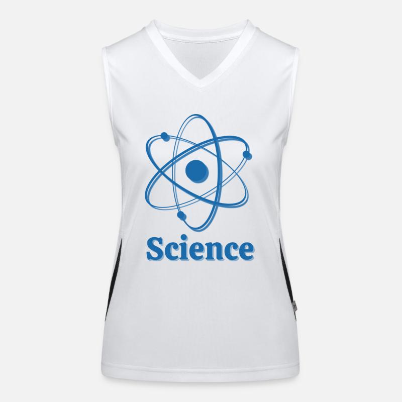 Atom Science Wissenschaft Elektron Molekül Physik Funktionelles Kontrast-Tank Top für Frauen