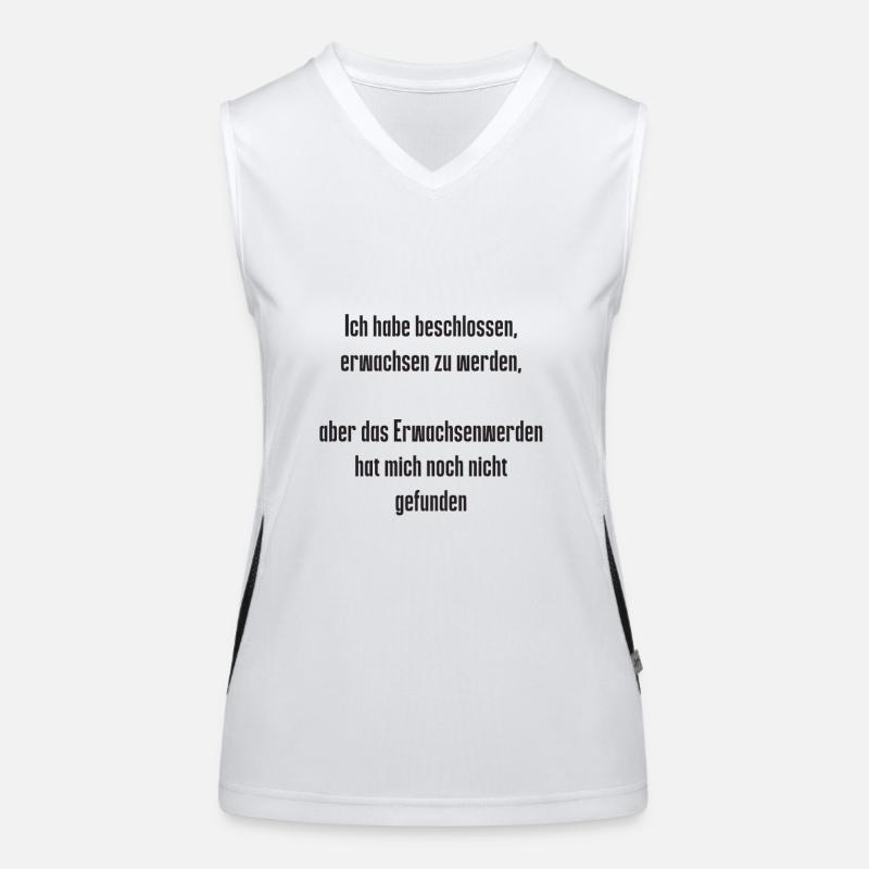 Spruch 1 Funktionelles Kontrast-Tank Top für Frauen