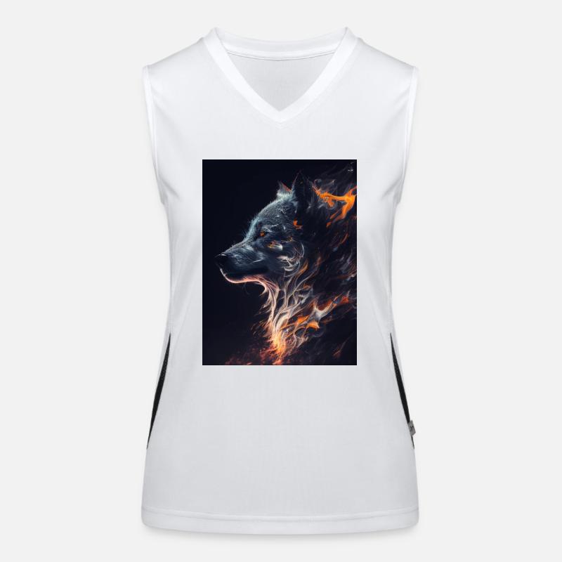 Feuergeist Funktionelles Kontrast-Tank Top für Frauen
