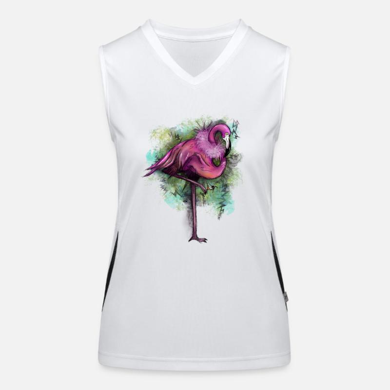Flamingo Extravaganza Women's Functional Contrast Tank Top