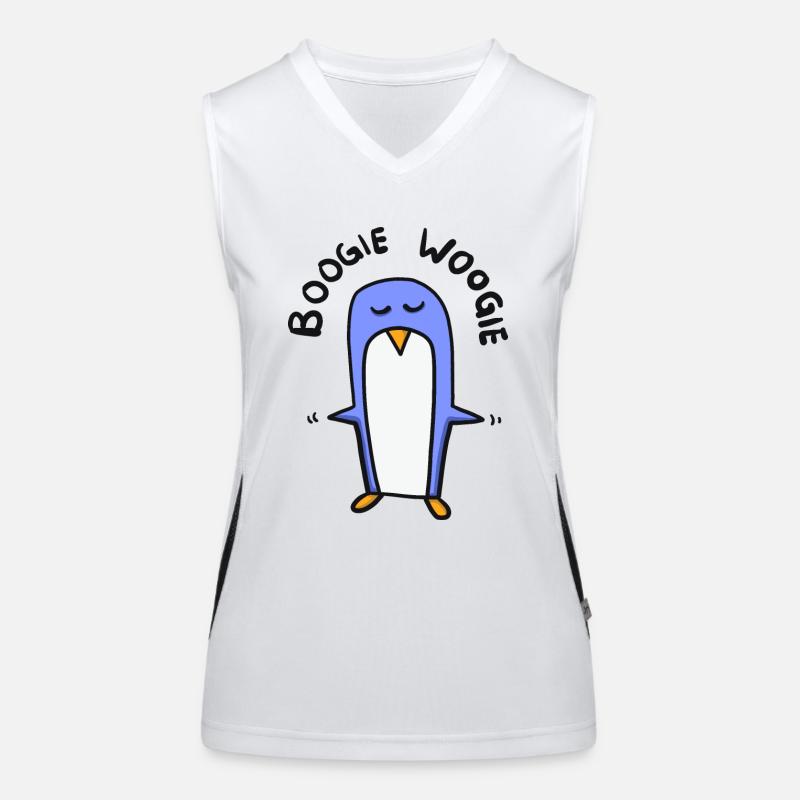 Pingouin danse boogie woogie Débardeur respirant contrasté Femme