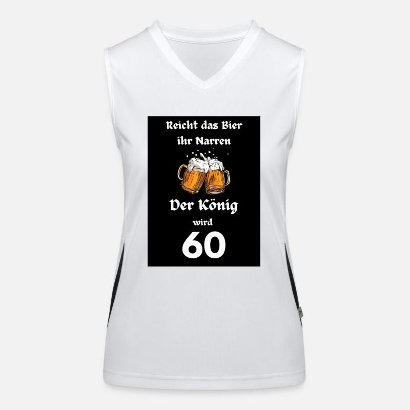 Reicht das Bier 60 Funktionelles Kontrast-Tank Top für Frauen