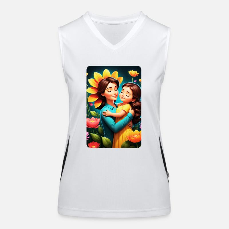 personalisiertes Design-Muttergeschenk Funktionelles Kontrast-Tank Top für Frauen