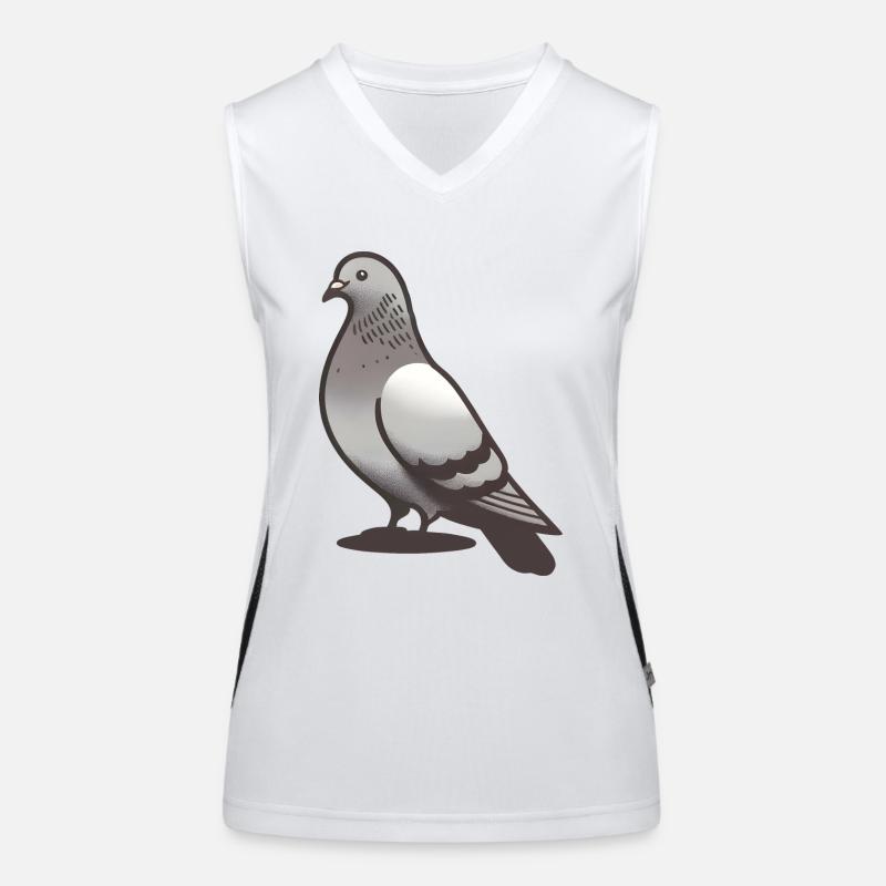 Unser kleiner tapferer Held der Stadttauben Funktionelles Kontrast-Tank Top für Frauen
