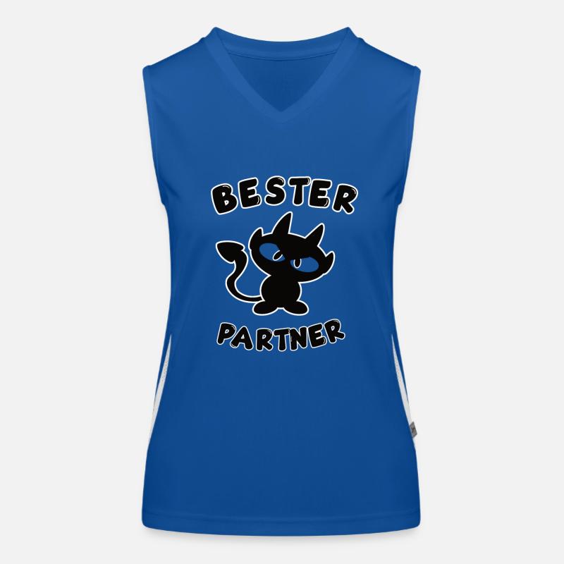 cooles bester Partner Design Funktionelles Kontrast-Tank Top für Frauen