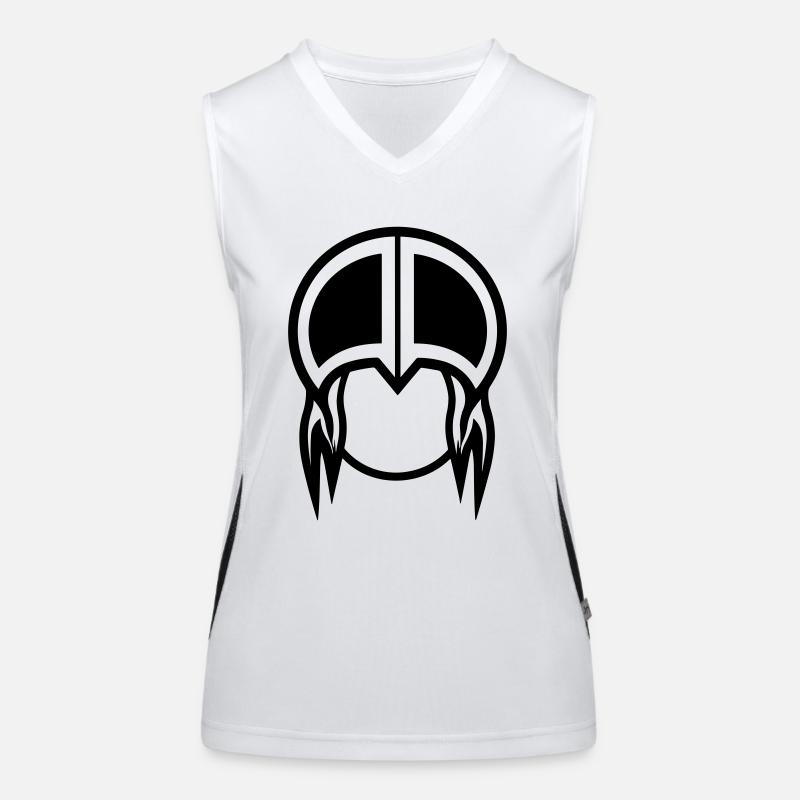 Wikingerhelm Krieger Funktionelles Kontrast-Tank Top für Frauen