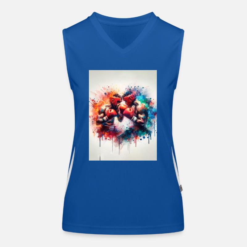 Boxkampf Funktionelles Kontrast-Tank Top für Frauen