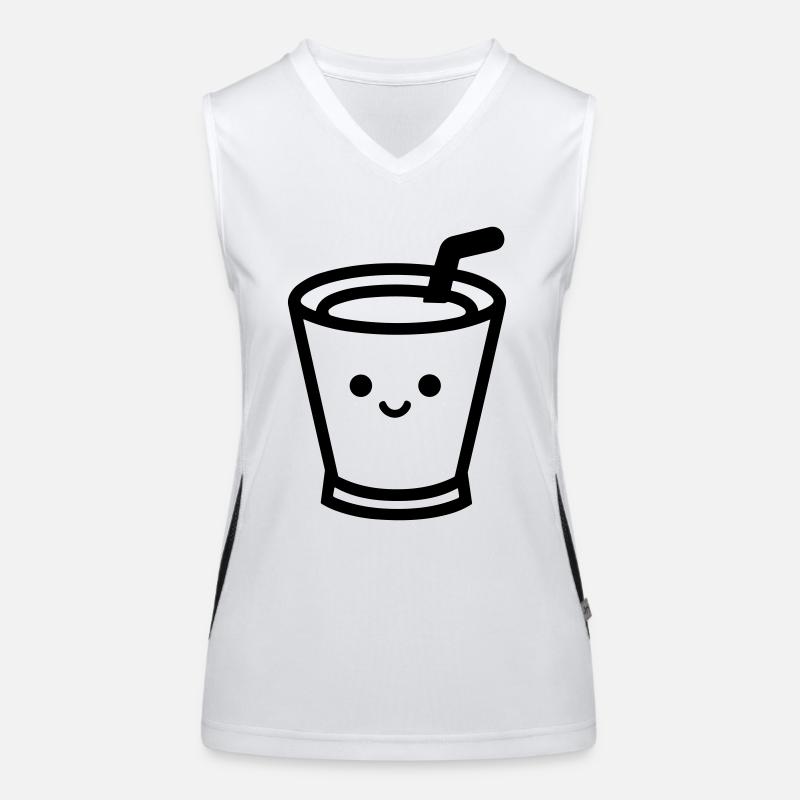 Kaffeebecher Funktionelles Kontrast-Tank Top für Frauen