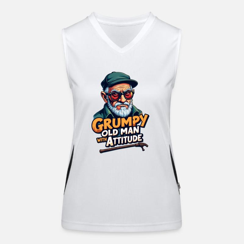GRUMPY OLDMAN Women's Functional Contrast Tank Top