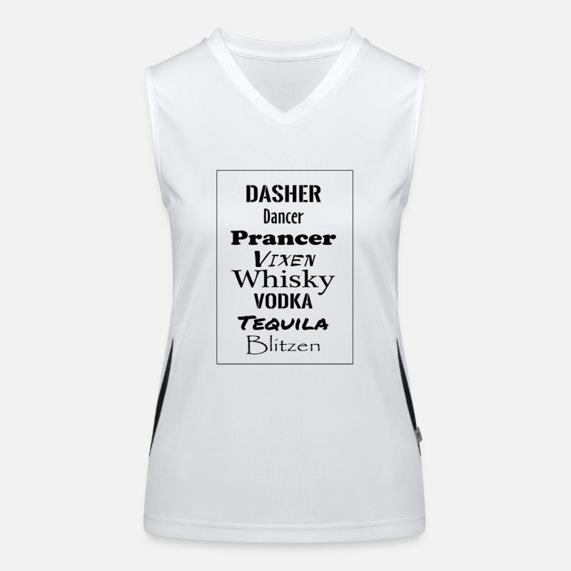 Dasher Dancer Blitzen Débardeur respirant contrasté Femme