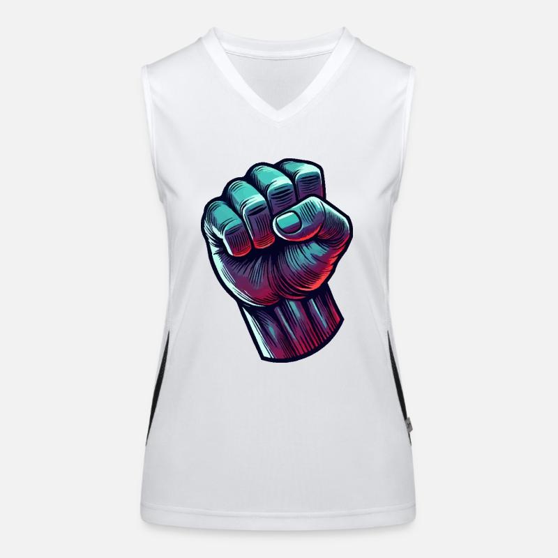 faust comic Funktionelles Kontrast-Tank Top für Frauen