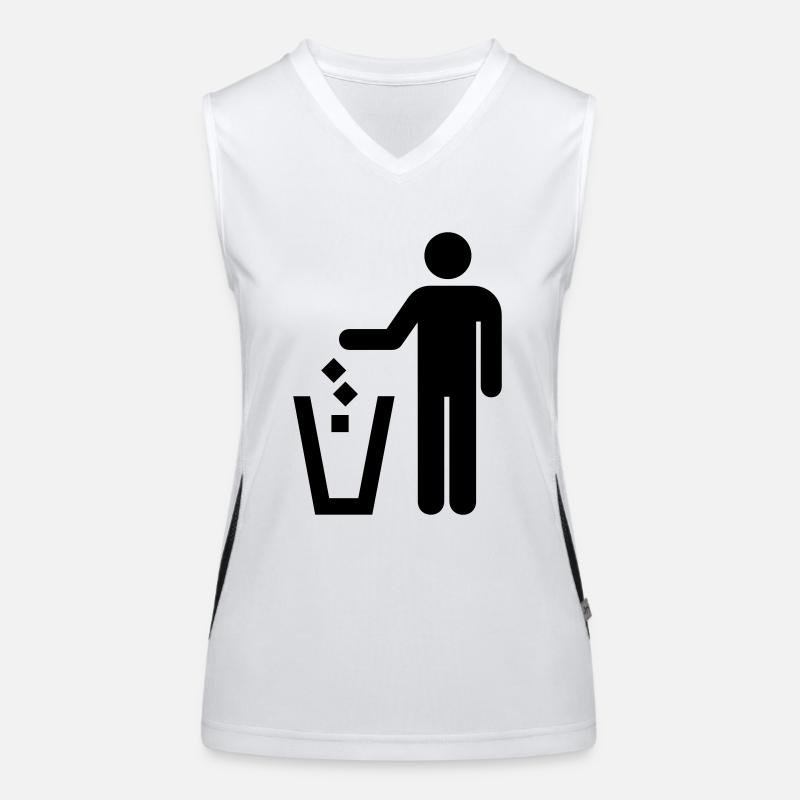 Litter disposal Women's Functional Contrast Tank Top