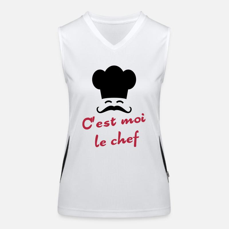 C'est moi le chef Débardeur respirant contrasté Femme