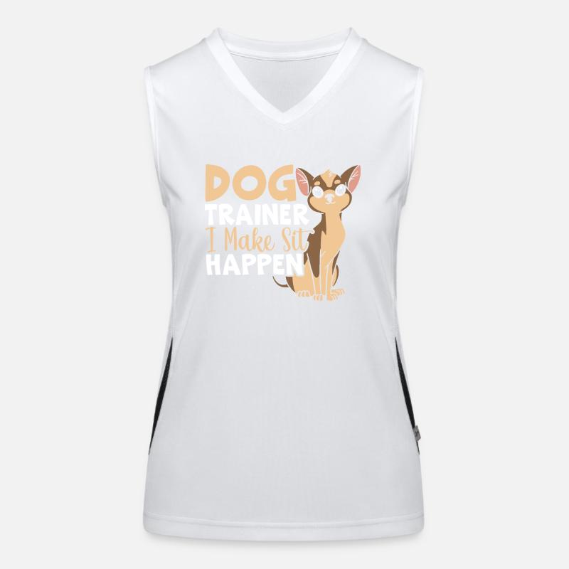Hundetrainer Tiertrainer Hundeschule Hundetraining Funktionelles Kontrast-Tank Top für Frauen