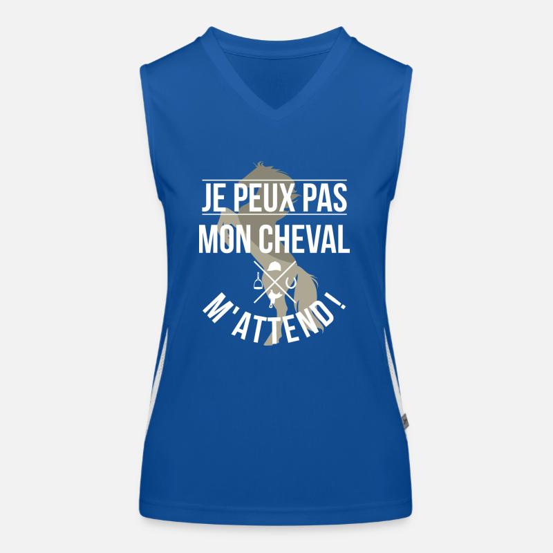 Mon cheval m'attend Débardeur respirant contrasté Femme