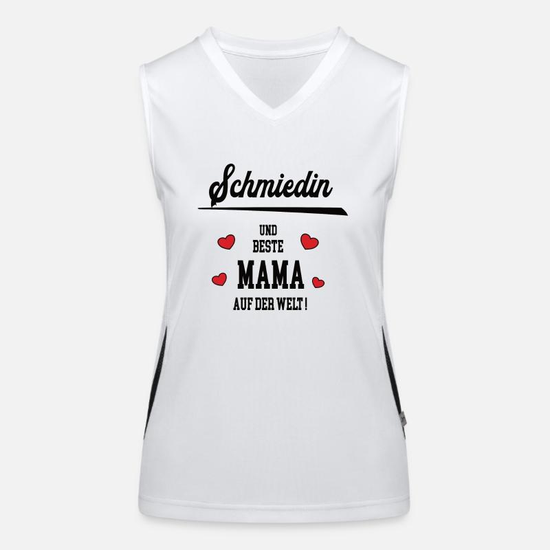 Beste Mama Schmiedin Muttertag Geburtstag Mutter Funktionelles Kontrast-Tank Top für Frauen