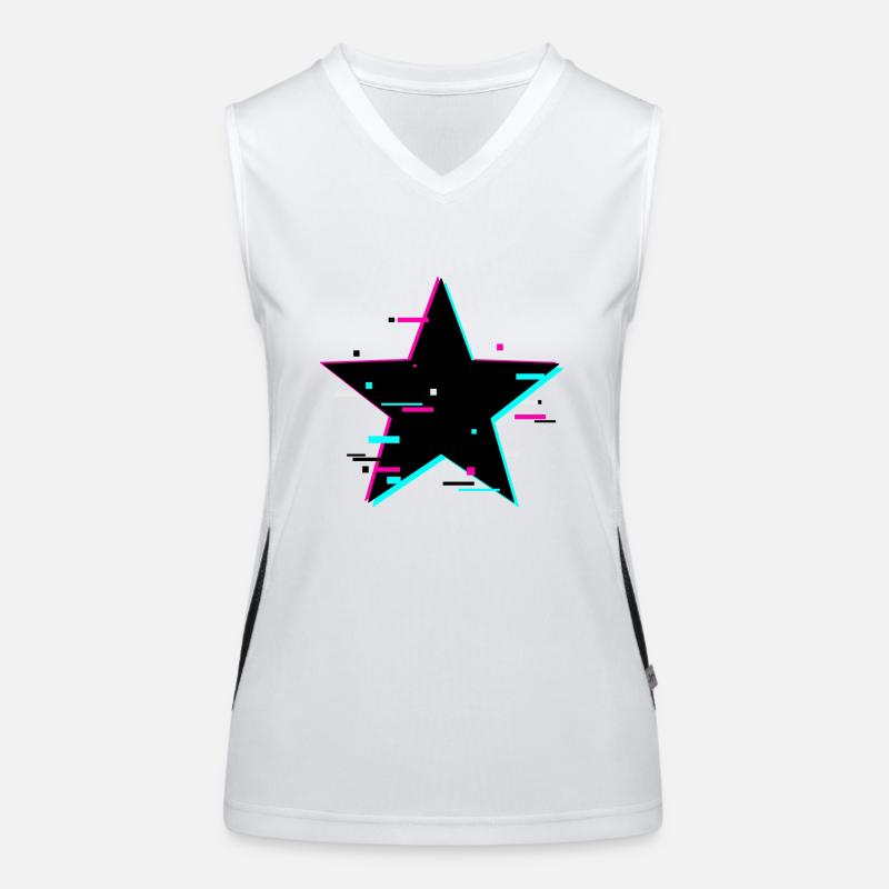 Starling - Women's Functional Contrast Tank Top - white/black