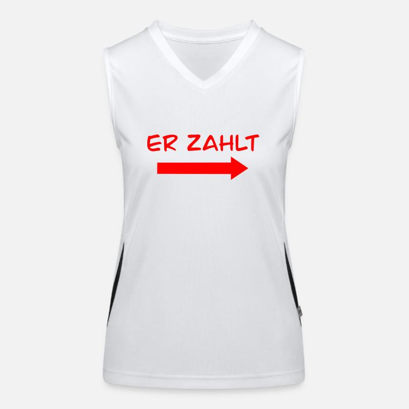 er zahlt Funktionelles Kontrast-Tank Top für Frauen