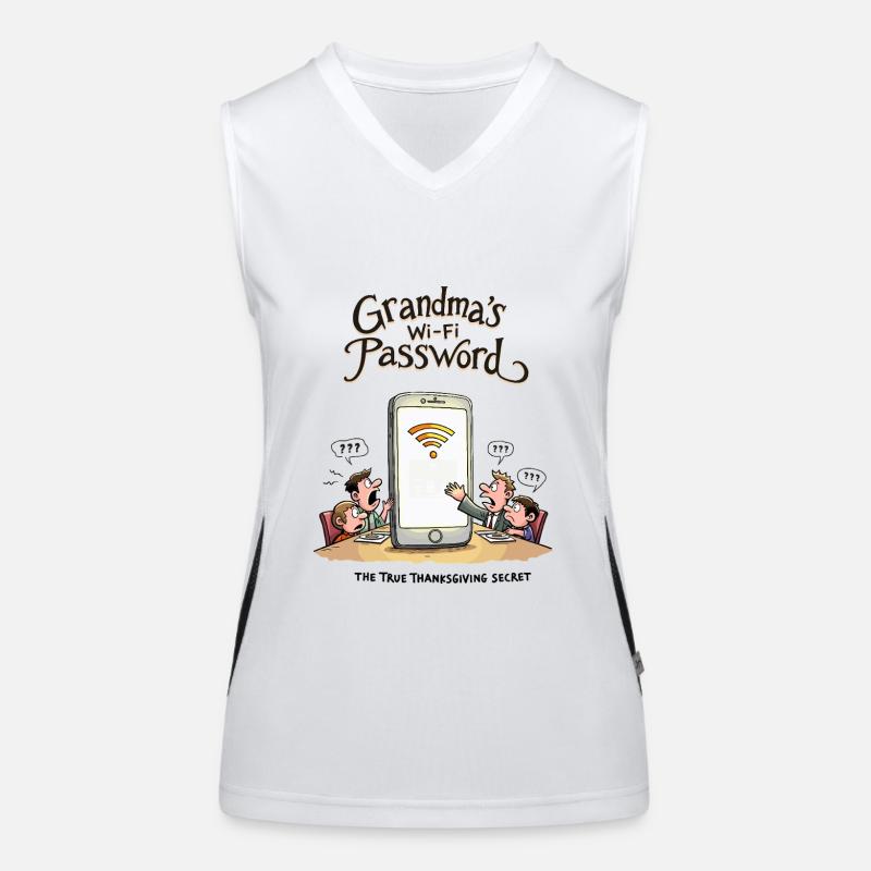 Omas WLAN-Passwort Funktionelles Kontrast-Tank Top für Frauen